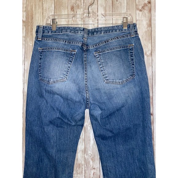 Women's GAP Denim Stretch Bootcut Blue Jeans Size 12 Medium Wash - Picture 8 of 12